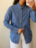 Ralph Lauren Checkered Botton-up long sleeve shirt L