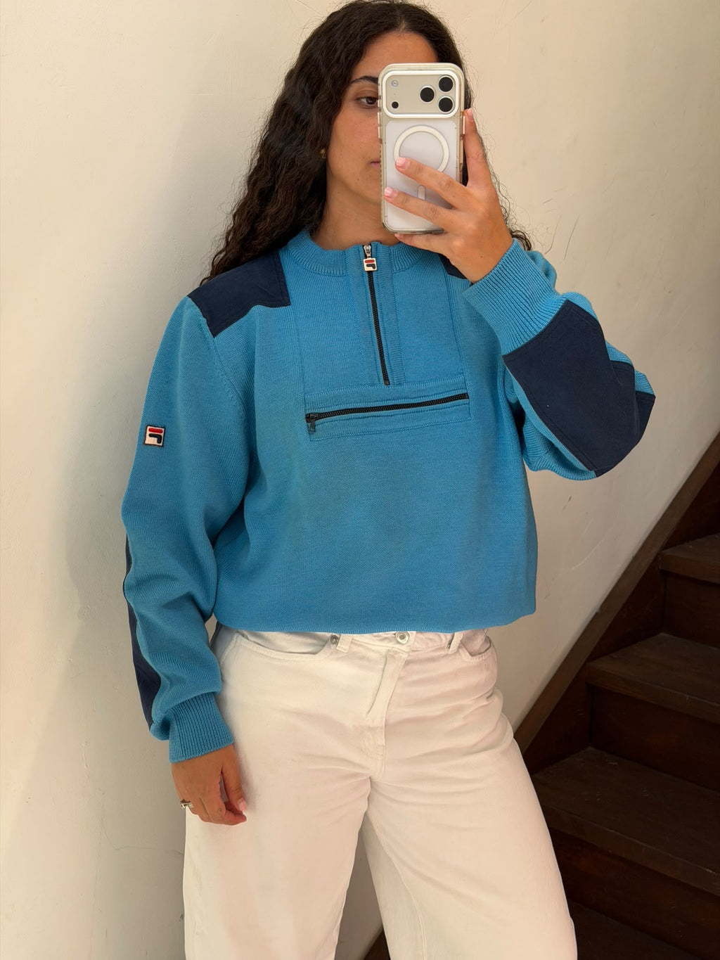 Fila Light Blue sweater Size XL