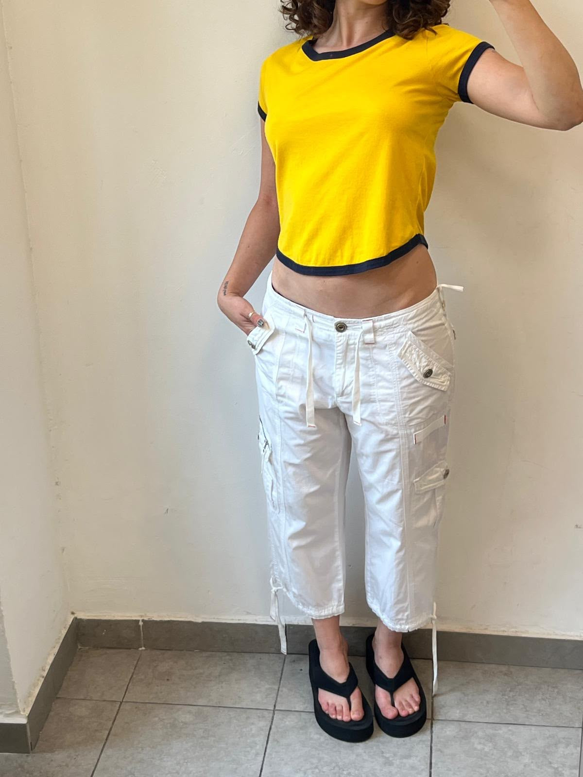 Yellow and Blue Ralph Lauren Tee XS-S