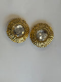 Gold Colored Clip Earrings