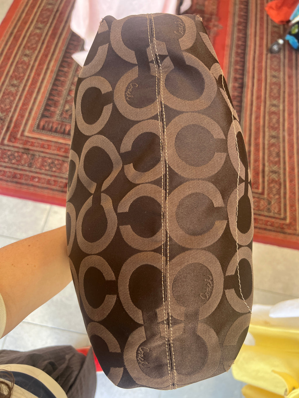 Coach Madison Op Art Julianne in Dark Brown