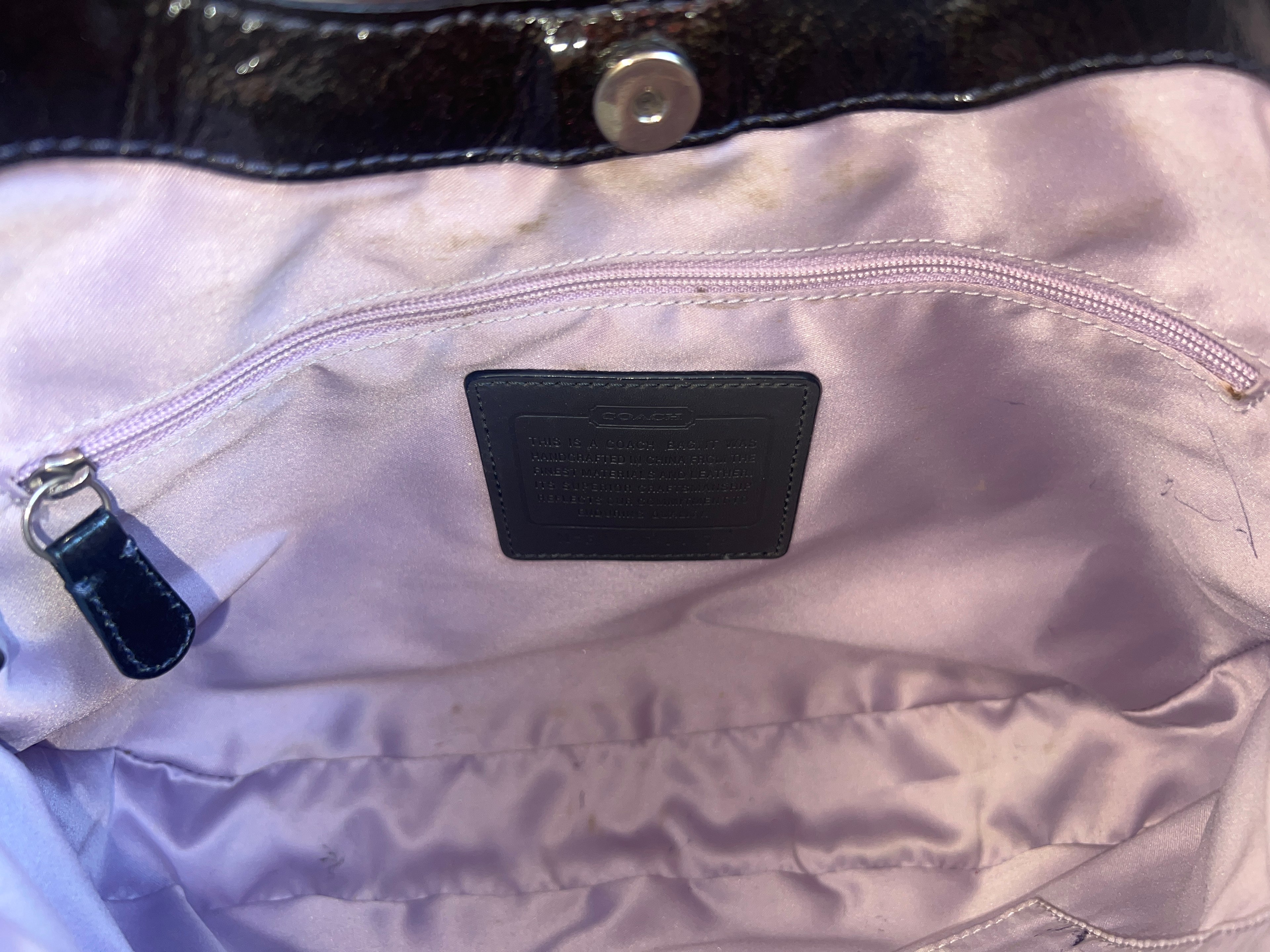 Coach Patent Leather Cluch