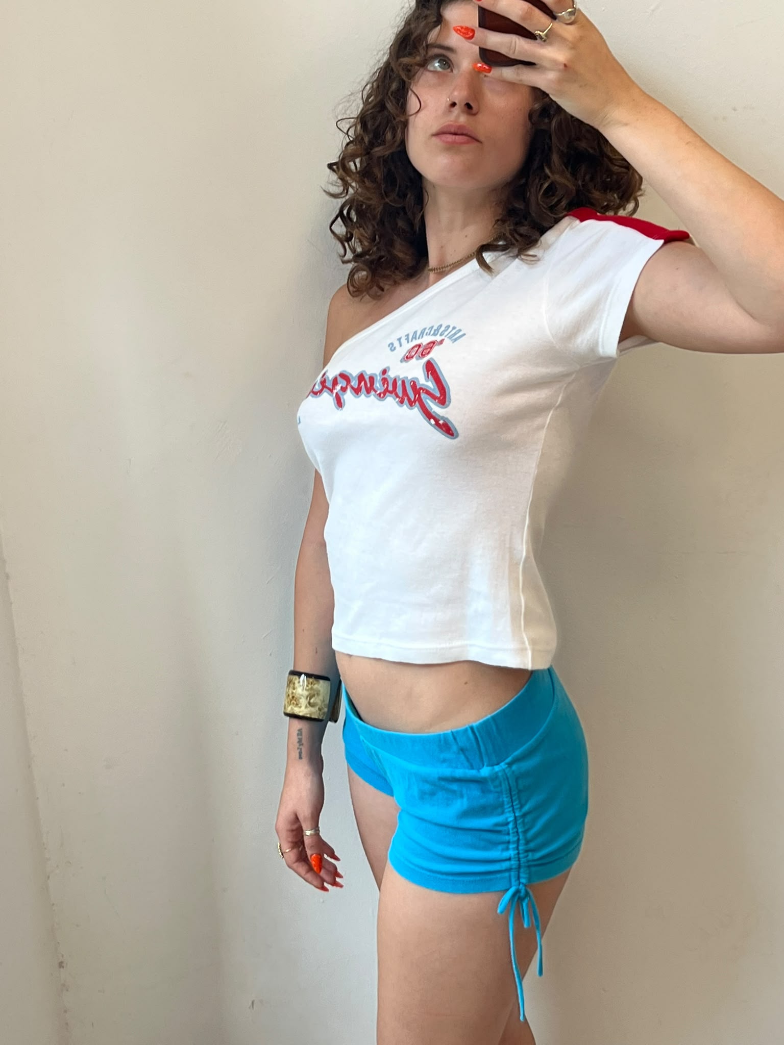 Y2K Cotton Micro Shorts-36