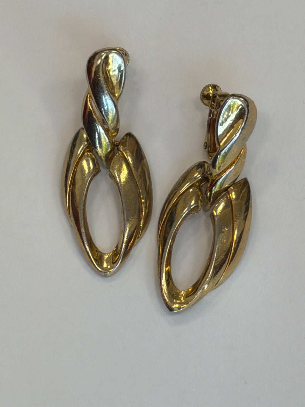 Gold Colored Hanging Earrings