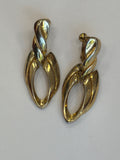 Gold Colored Hanging Earrings