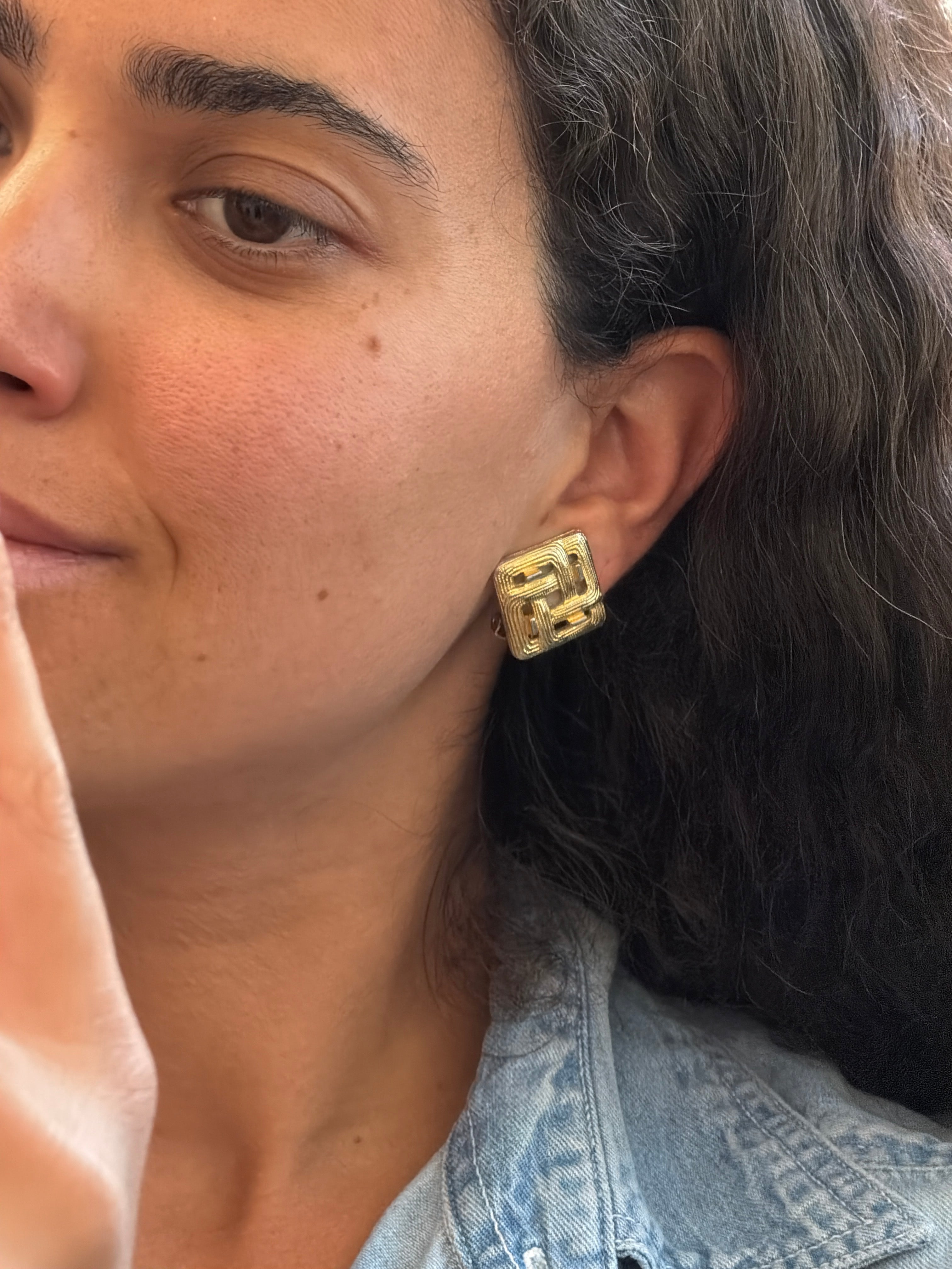 Gold Colored Earrings