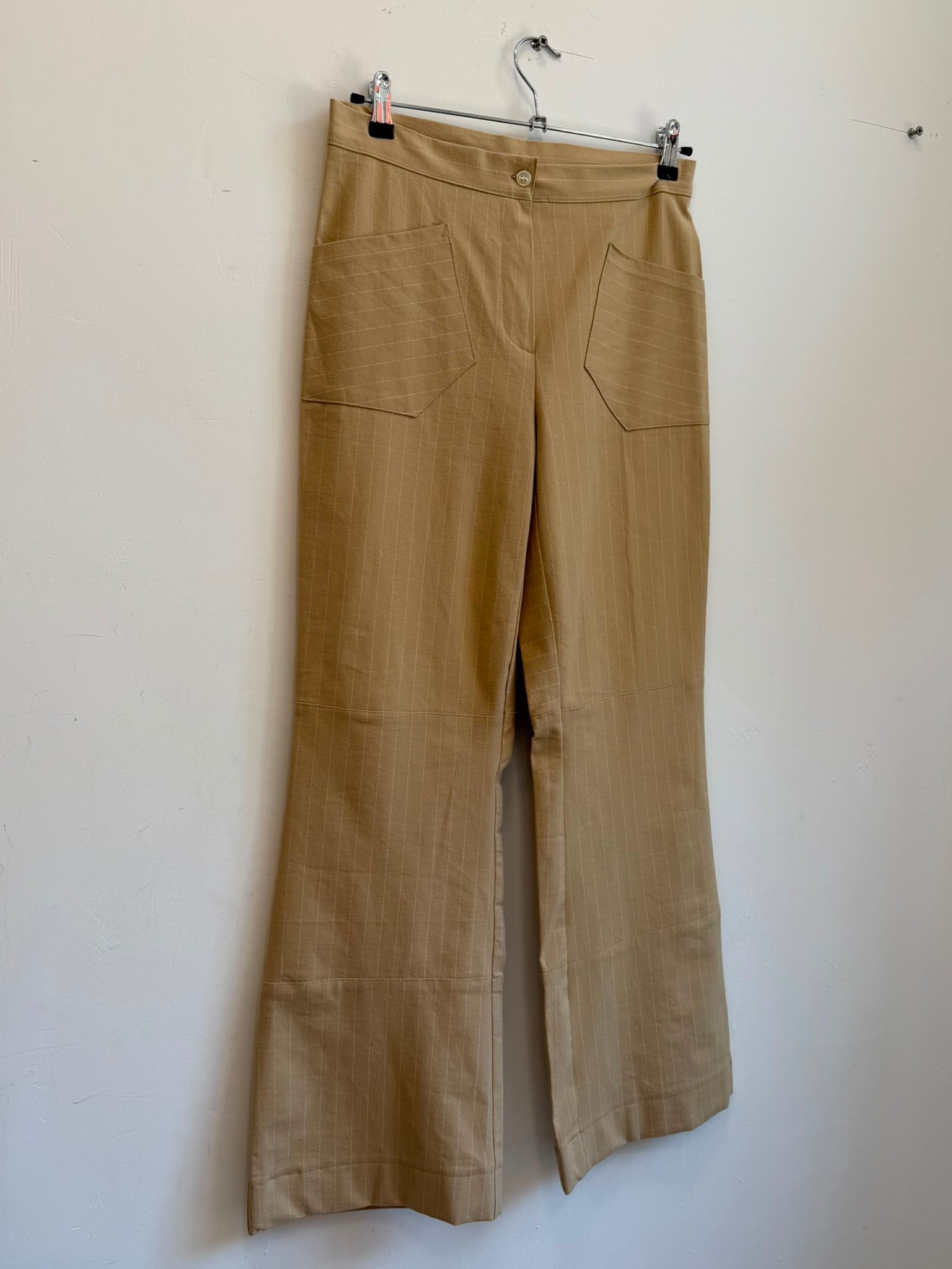 High Waisted Wide-Leg Pants Denim 34-36