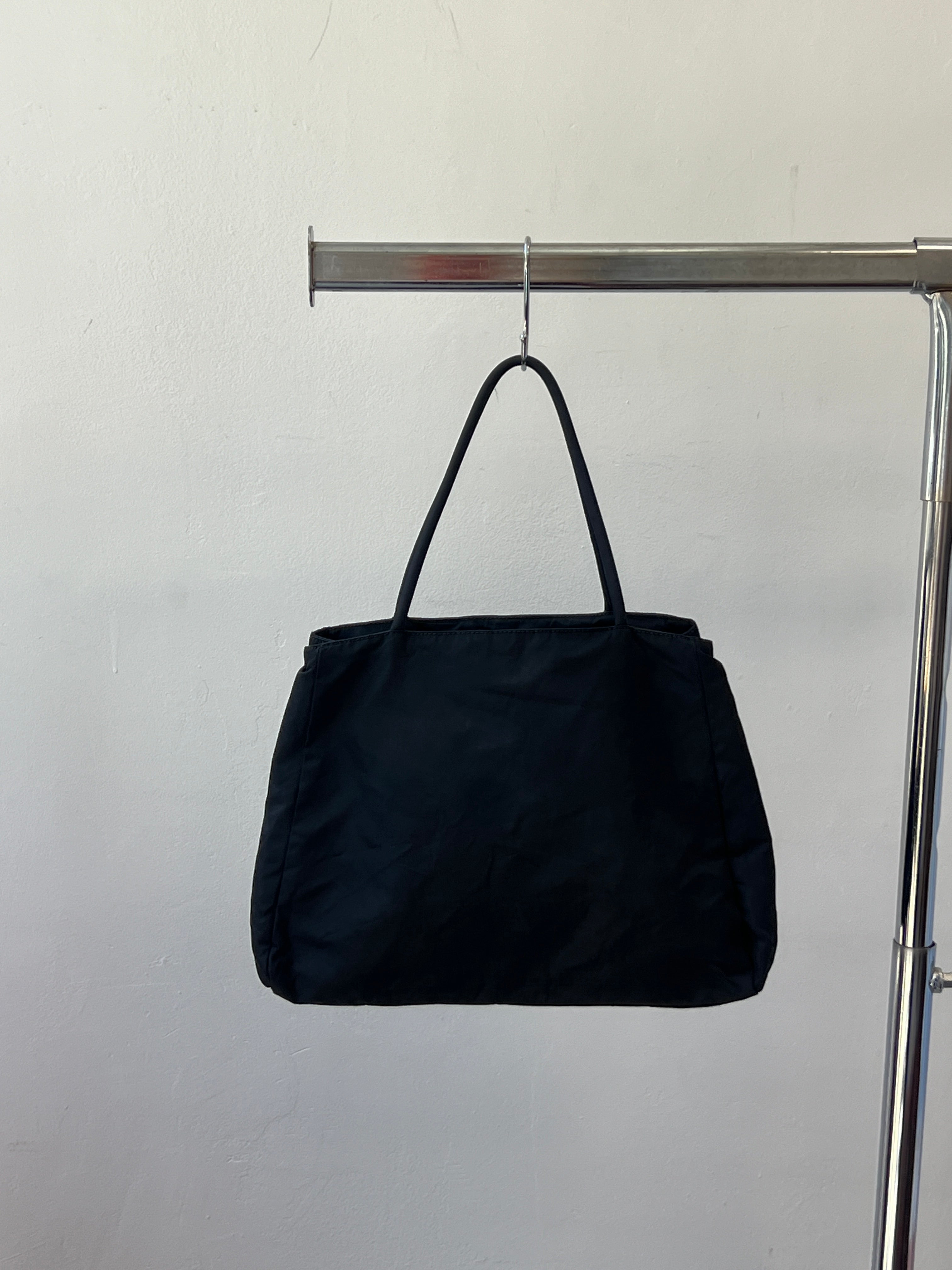 Vintage Prada Black Tessuto Nylon Tote Bag