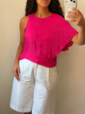 Asymmetrical Pink Tank Top