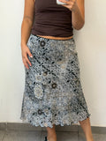 Flowery Mid-Length Skirt 40-42