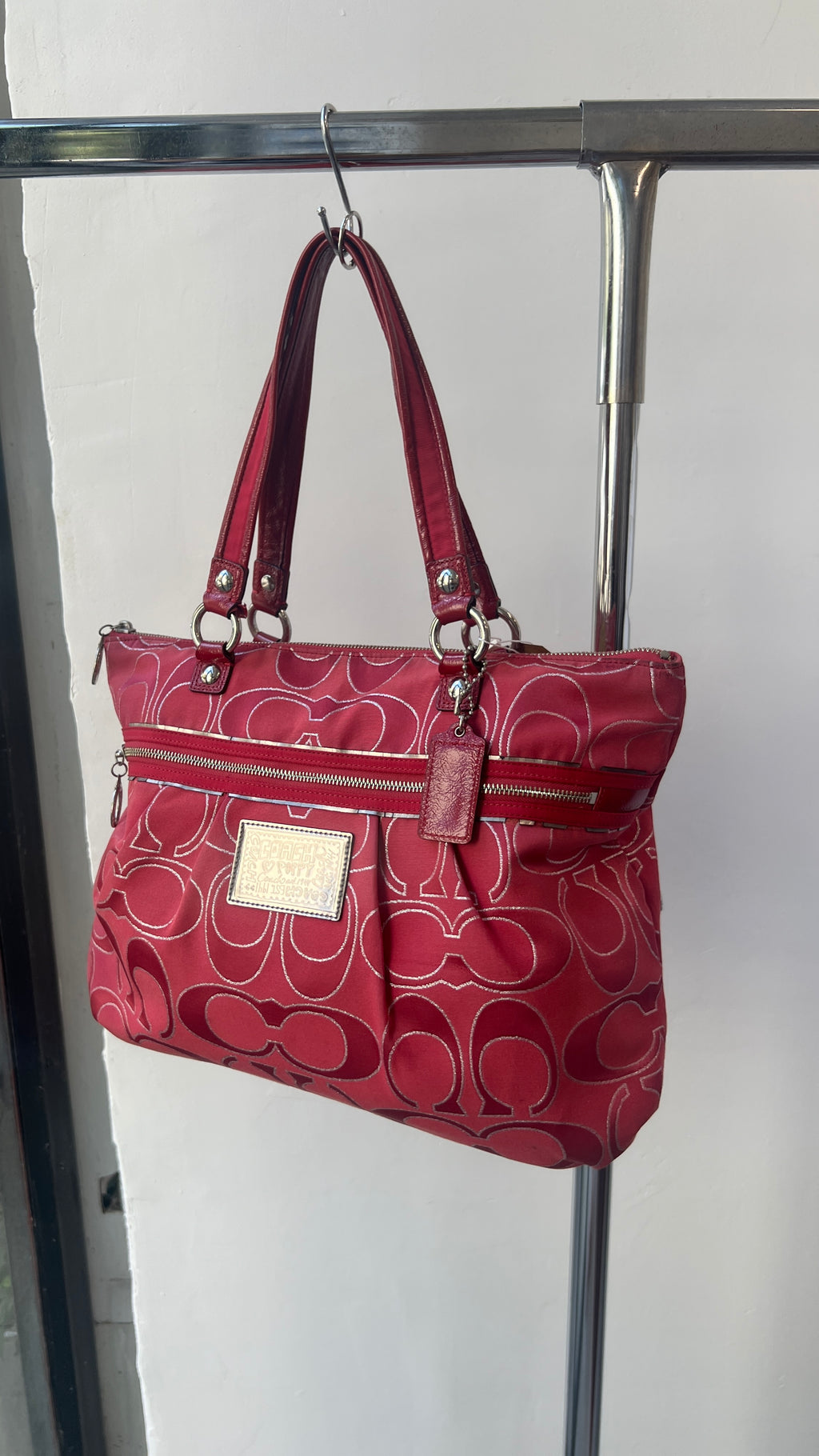 Coach Poppy XL Tote in Pink
