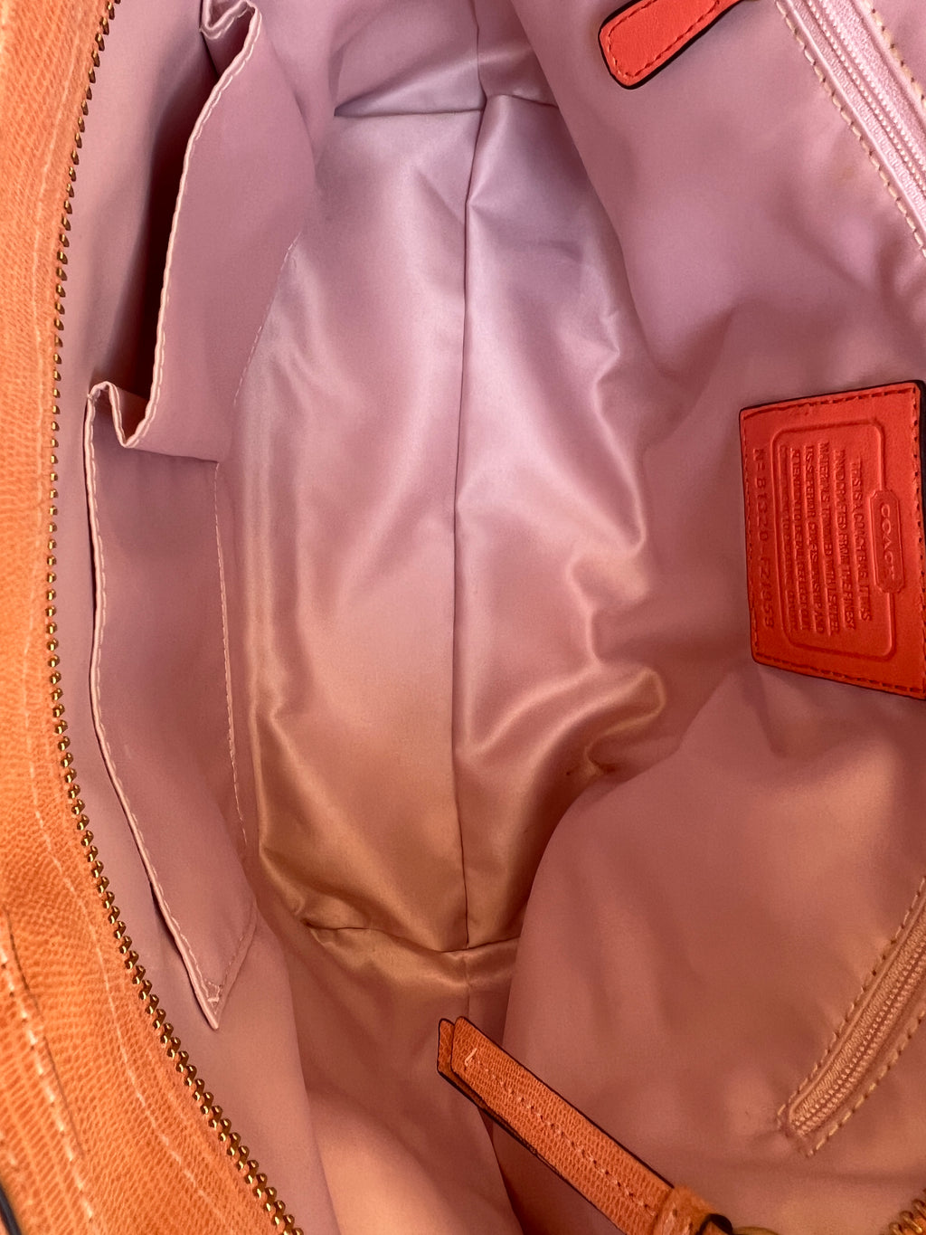 Coach Tote Straw Bag with Orange