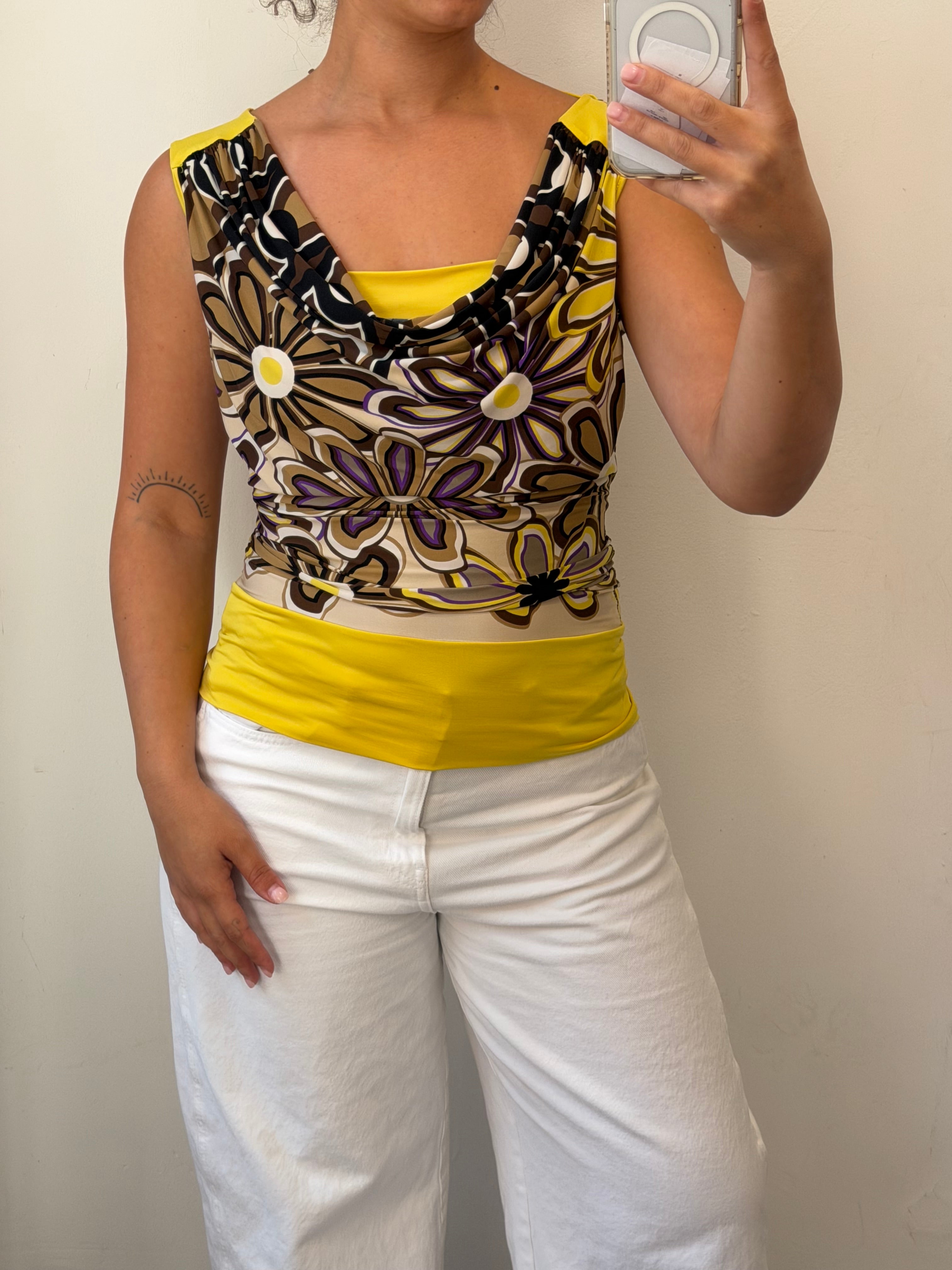 Flowery Coloful Y2K tank top M