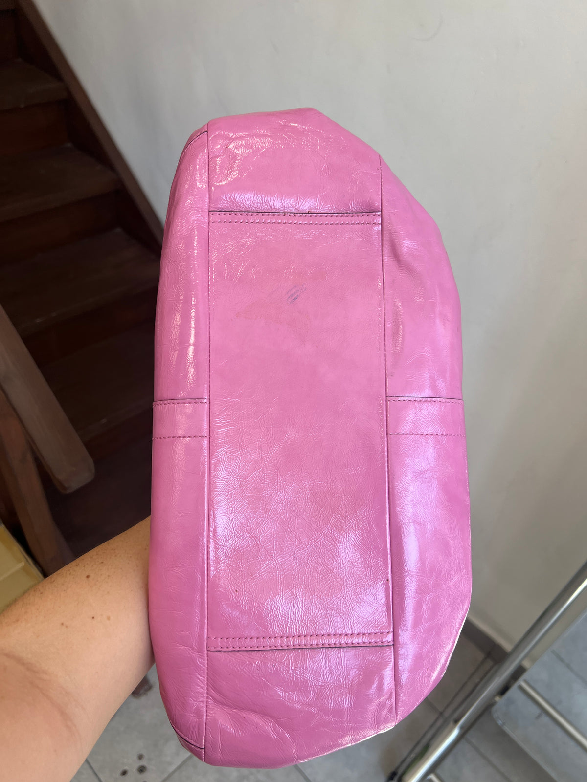 Coach Pink Ergo Hobo Leather Bag