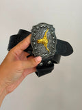 Vintage Y2K Belt With Chunky Buckle