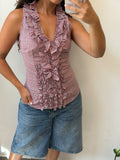 Raffles v-neck tank top size M