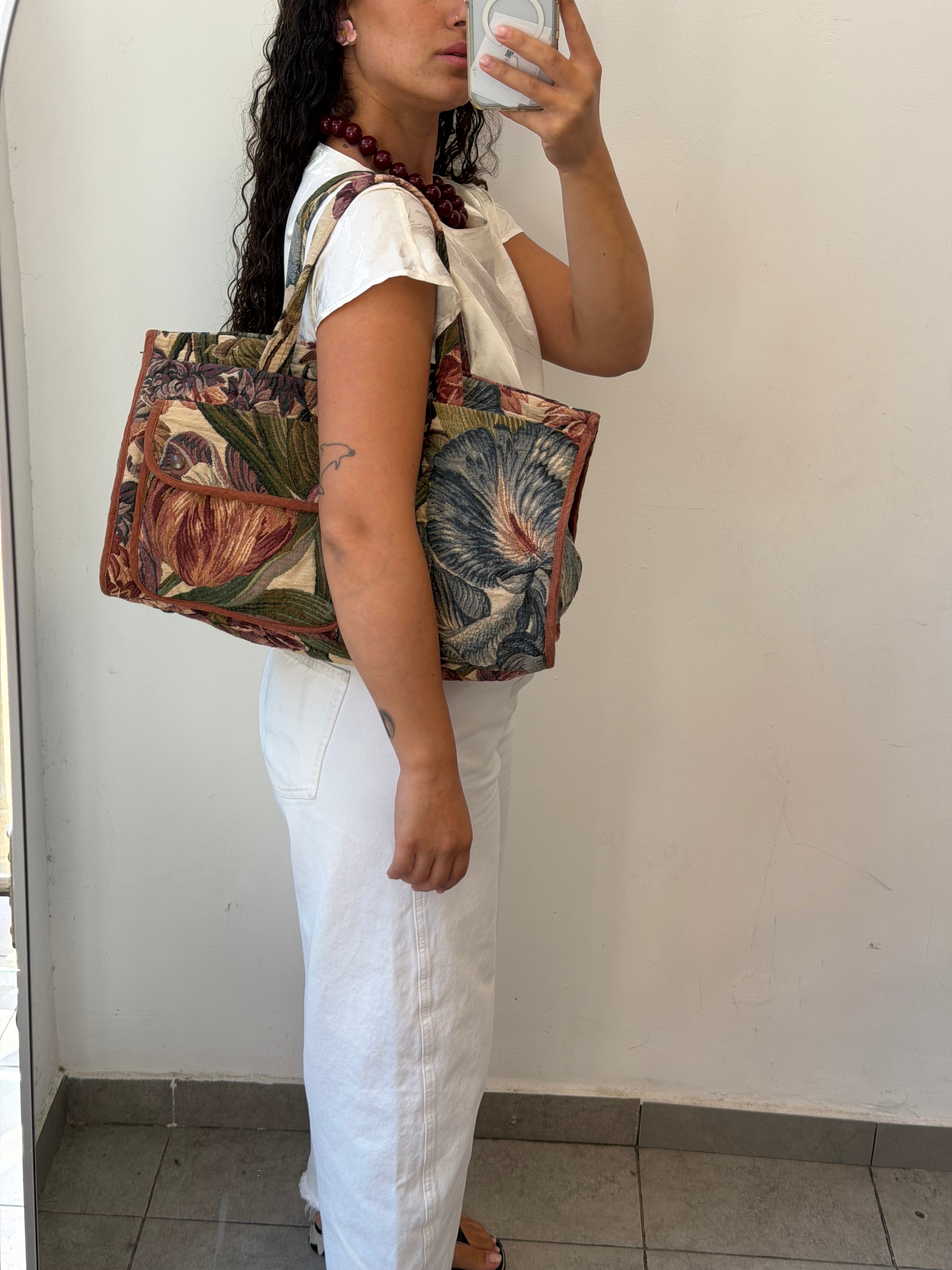 Romantic Flowers Sholder Bag