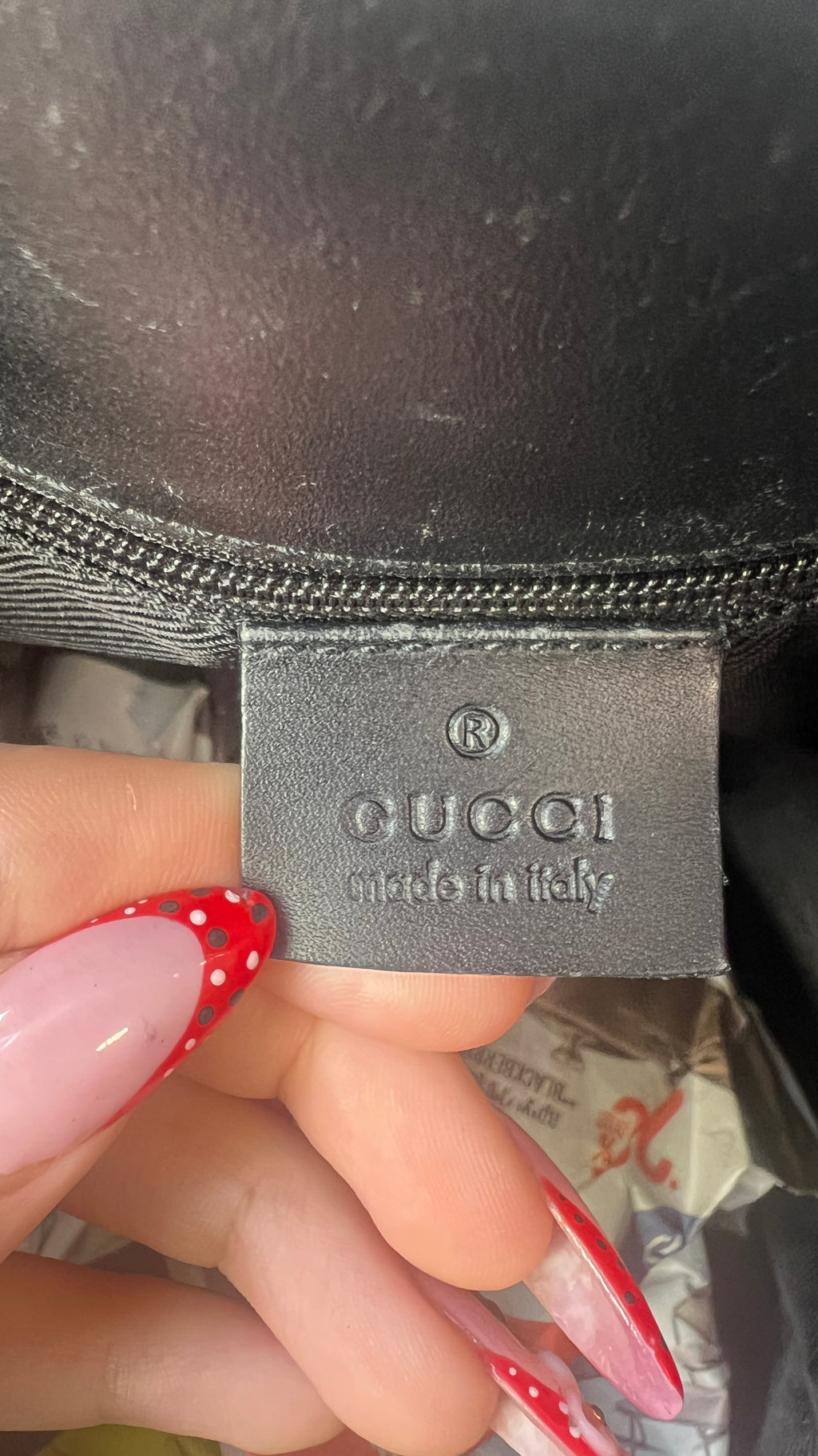 Gucci Canvas Tote Bag in Grey&Black