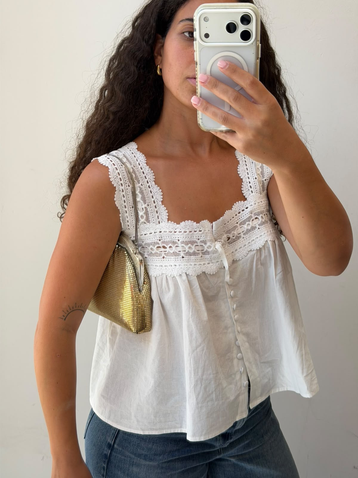 Beeded Bag in Gold
