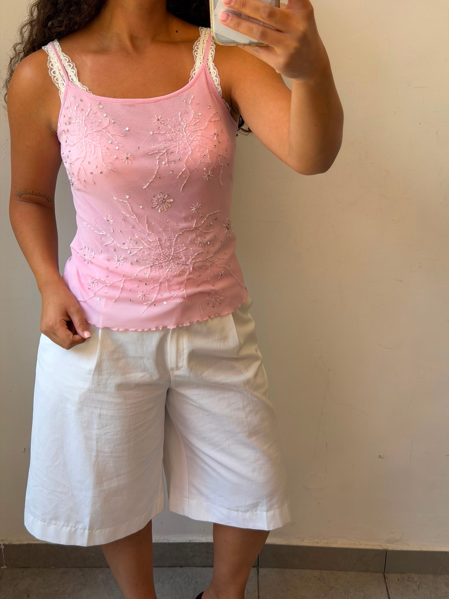 Pink Y2K top M