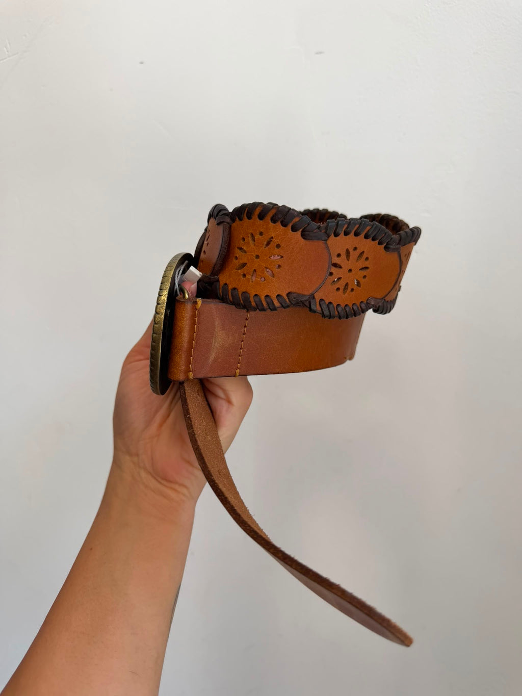 Vintage Y2K Belt With Chunky Buckle