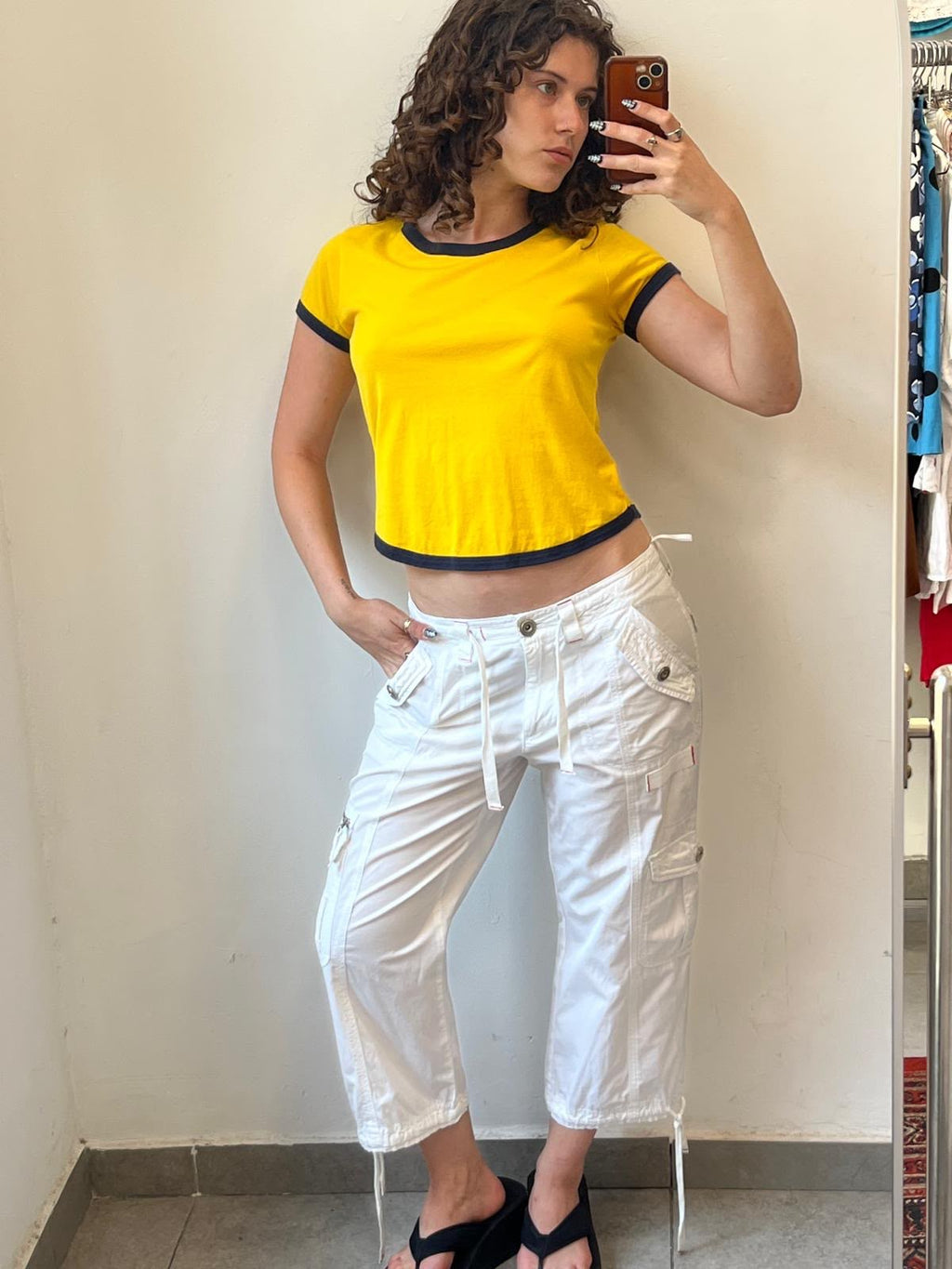 Yellow and Blue Ralph Lauren Tee XS-S
