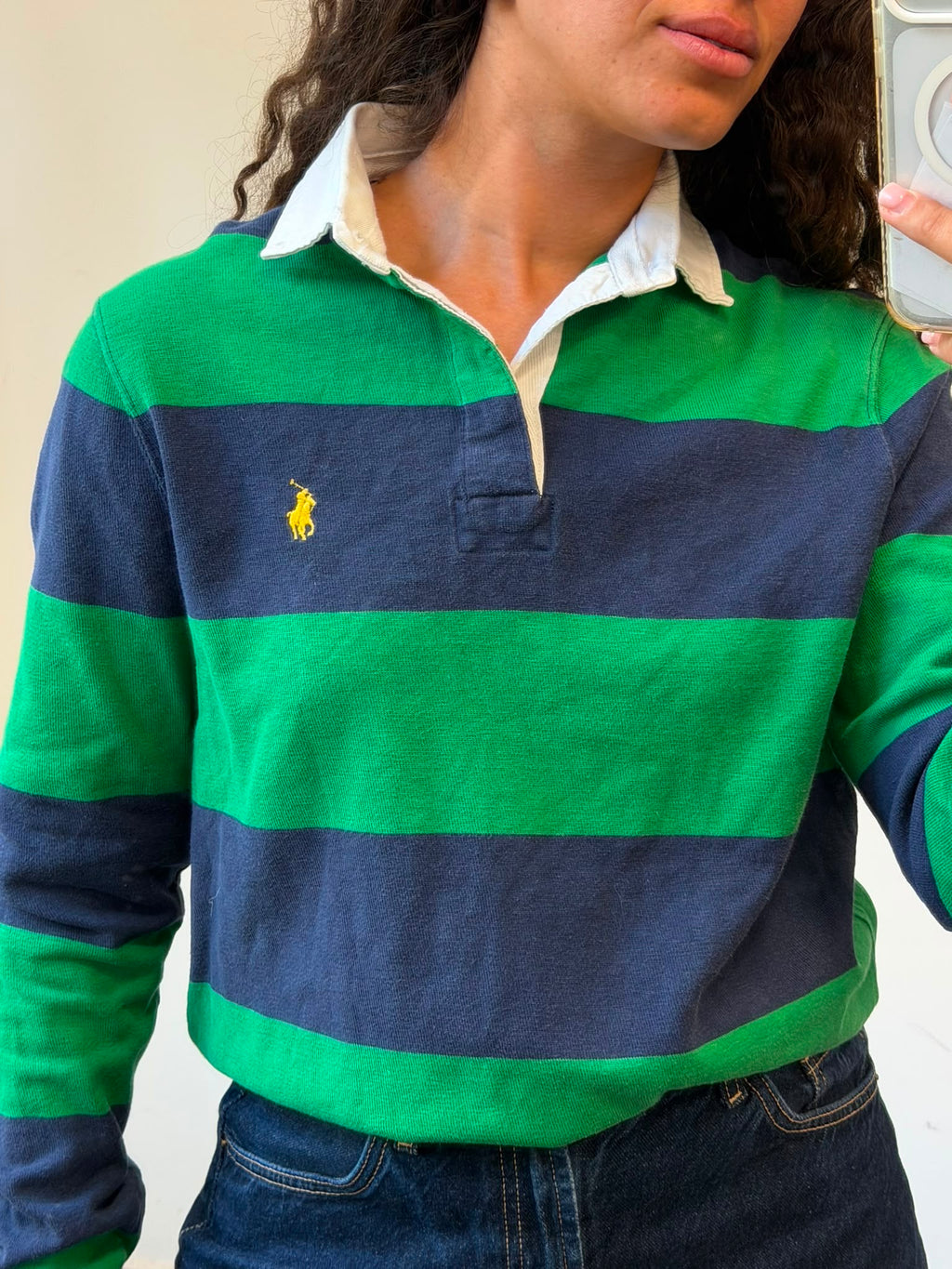 Striped Blue+Green Polo Ralph Lauren M-L