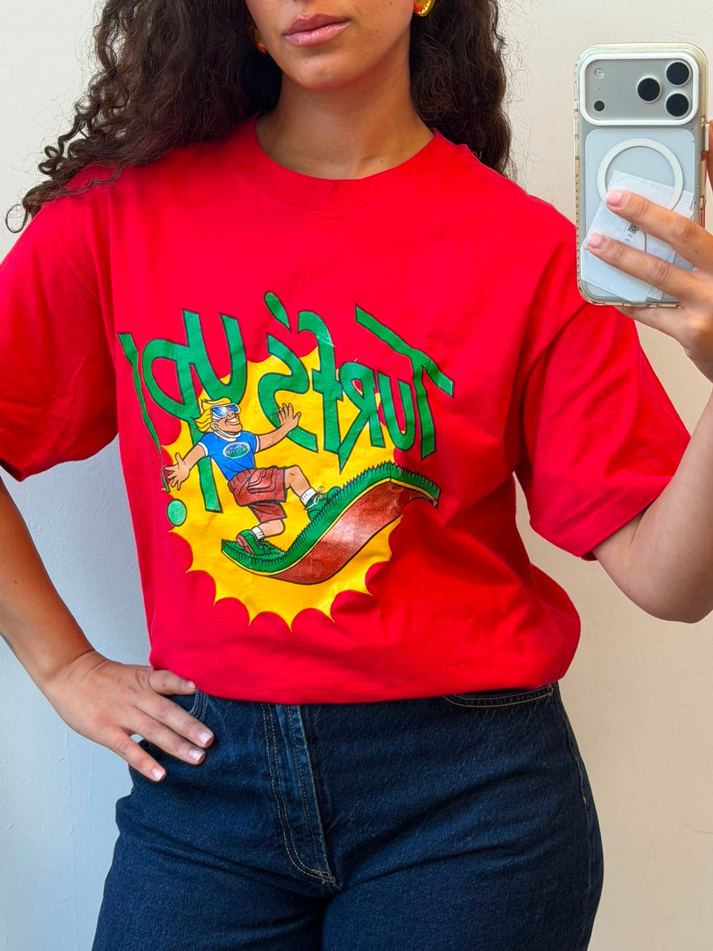 Oversized T-Shirt in Red L