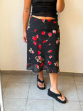 Flowery Mid-Length Skirt 44-46