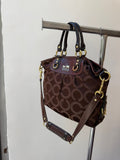 Coach Madison Op Art Julianne in Dark Brown