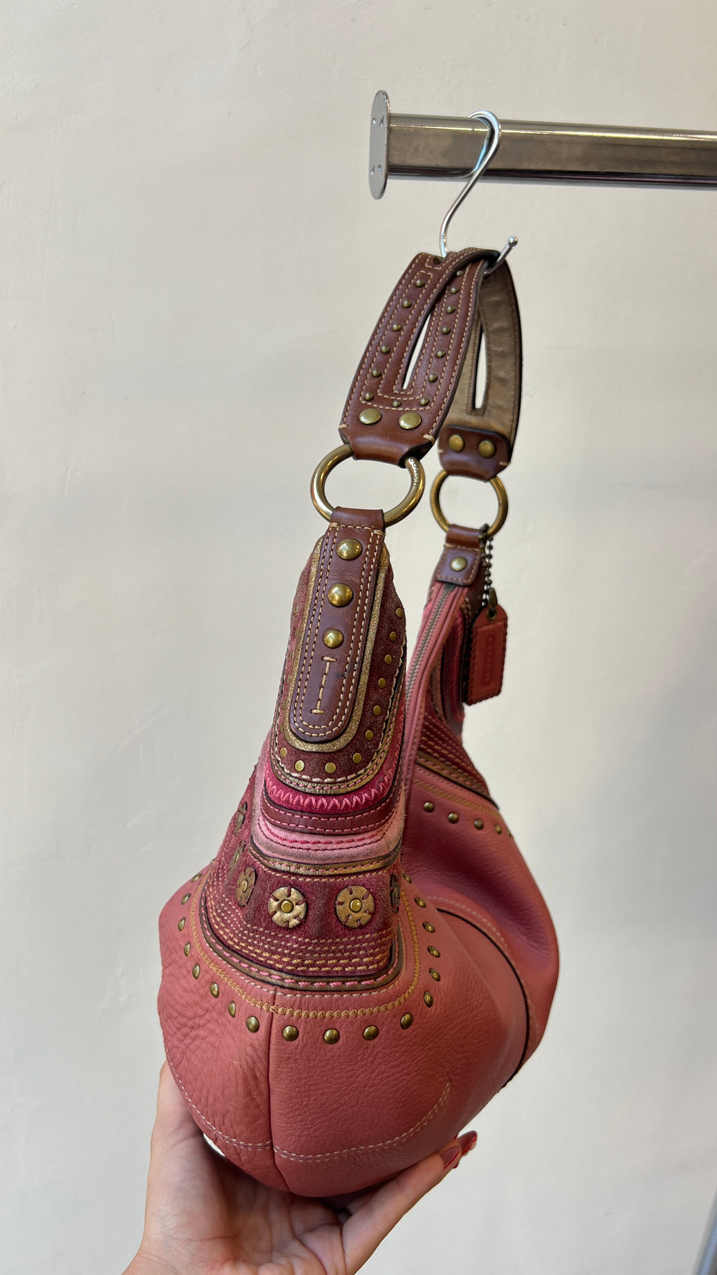 Rare Coach Soho Sniched Studded Hobo
