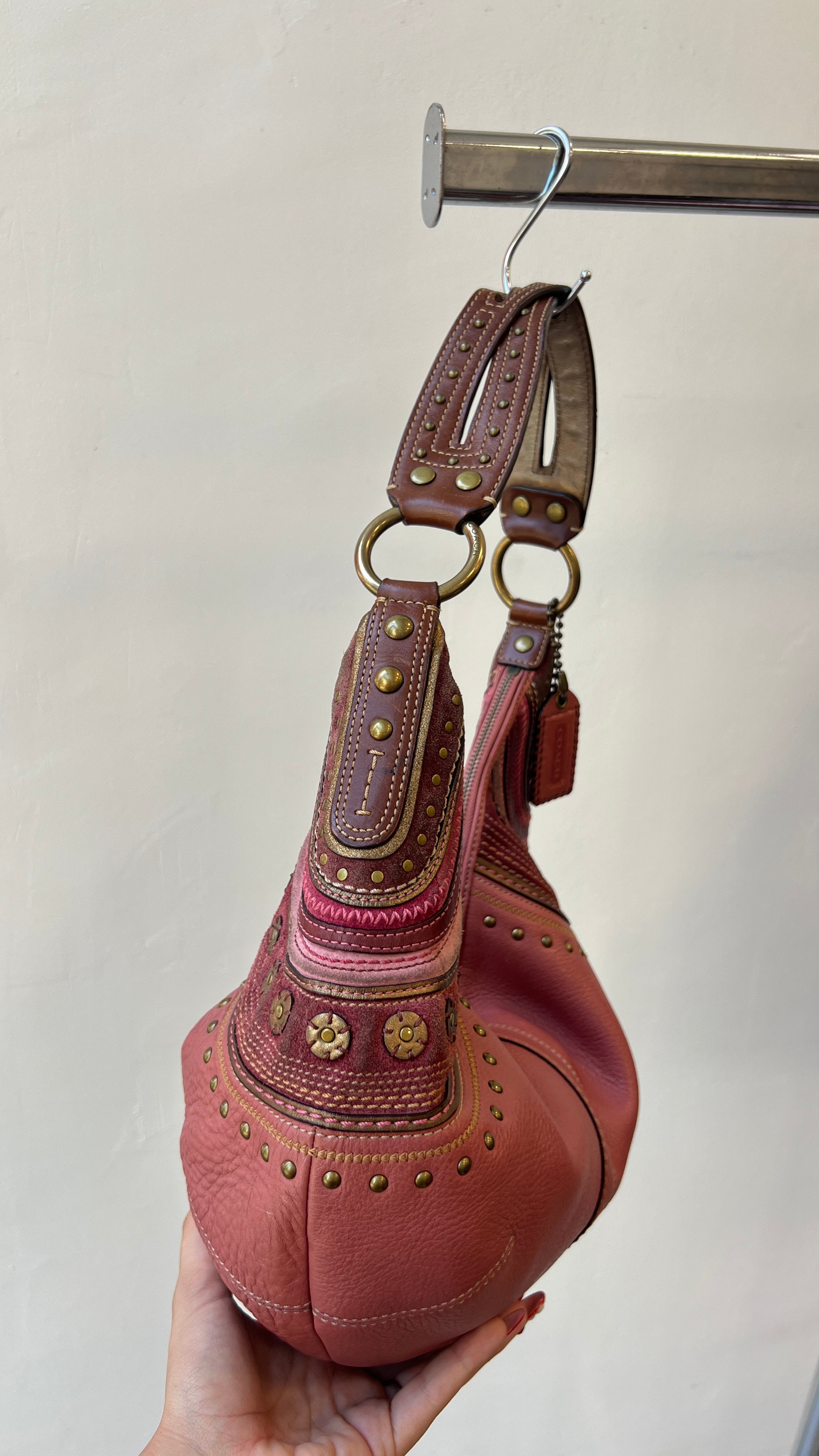 Rare Coach Soho Sniched Studded Hobo