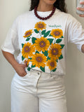 Sunflower White T-Shirt in Red L