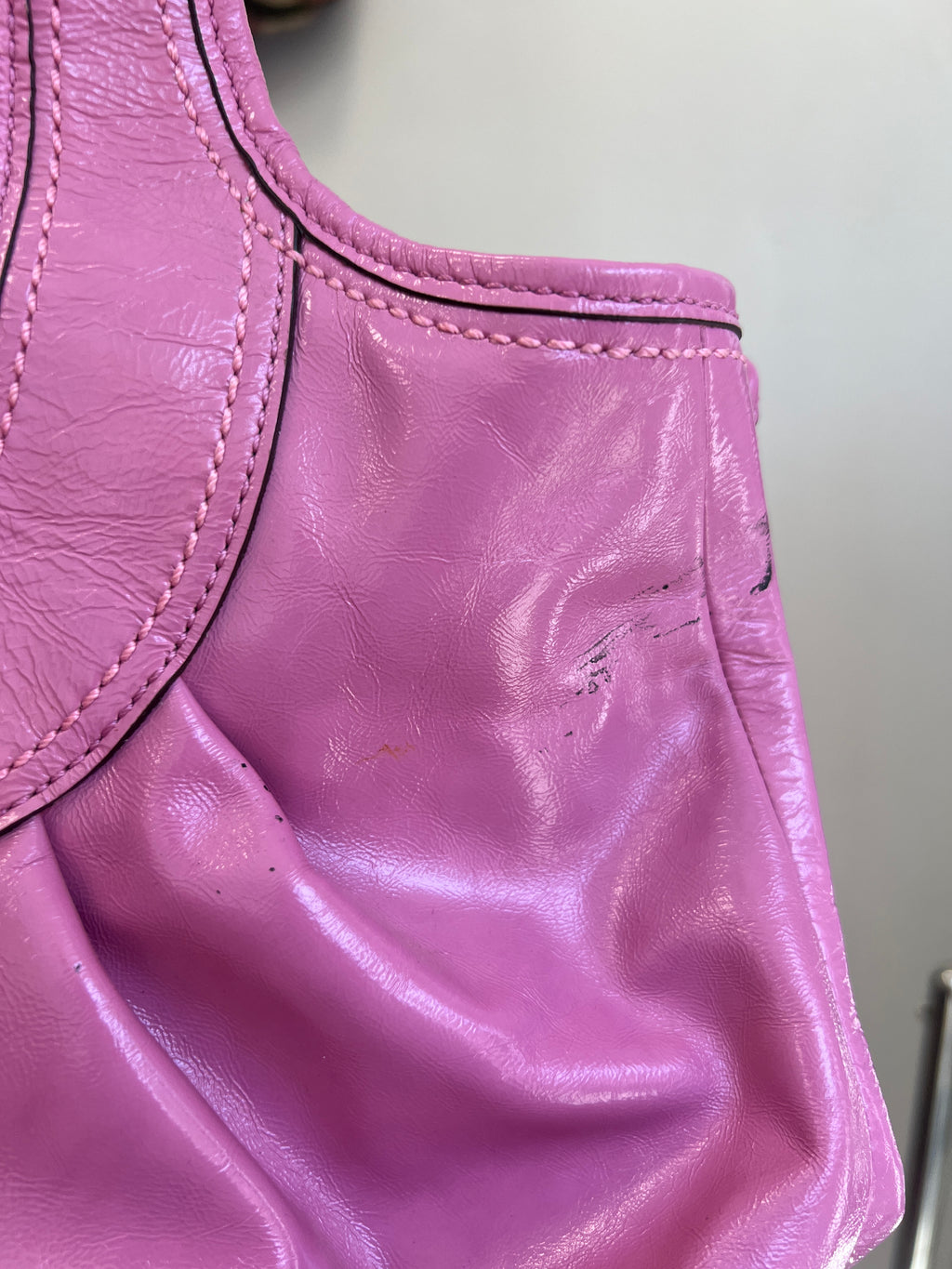 Coach Pink Ergo Hobo Leather Bag