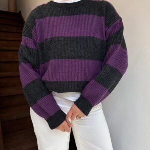 סוודר פסים L