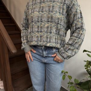 סוודר צבעוני L