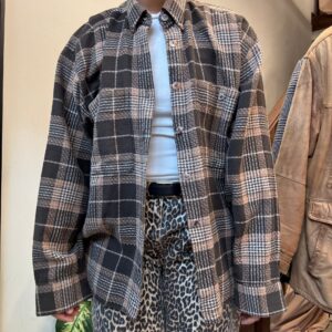 מכופתרת עבה משובצת L